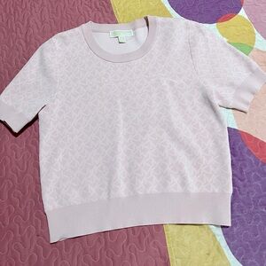 Michael Kors soft pink logo shirt